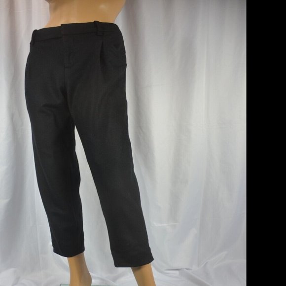 Banana Republic Factory Pants - Banana Republic Black Pleated Wool-Blend Pant-NWT-Size 6 (773658)